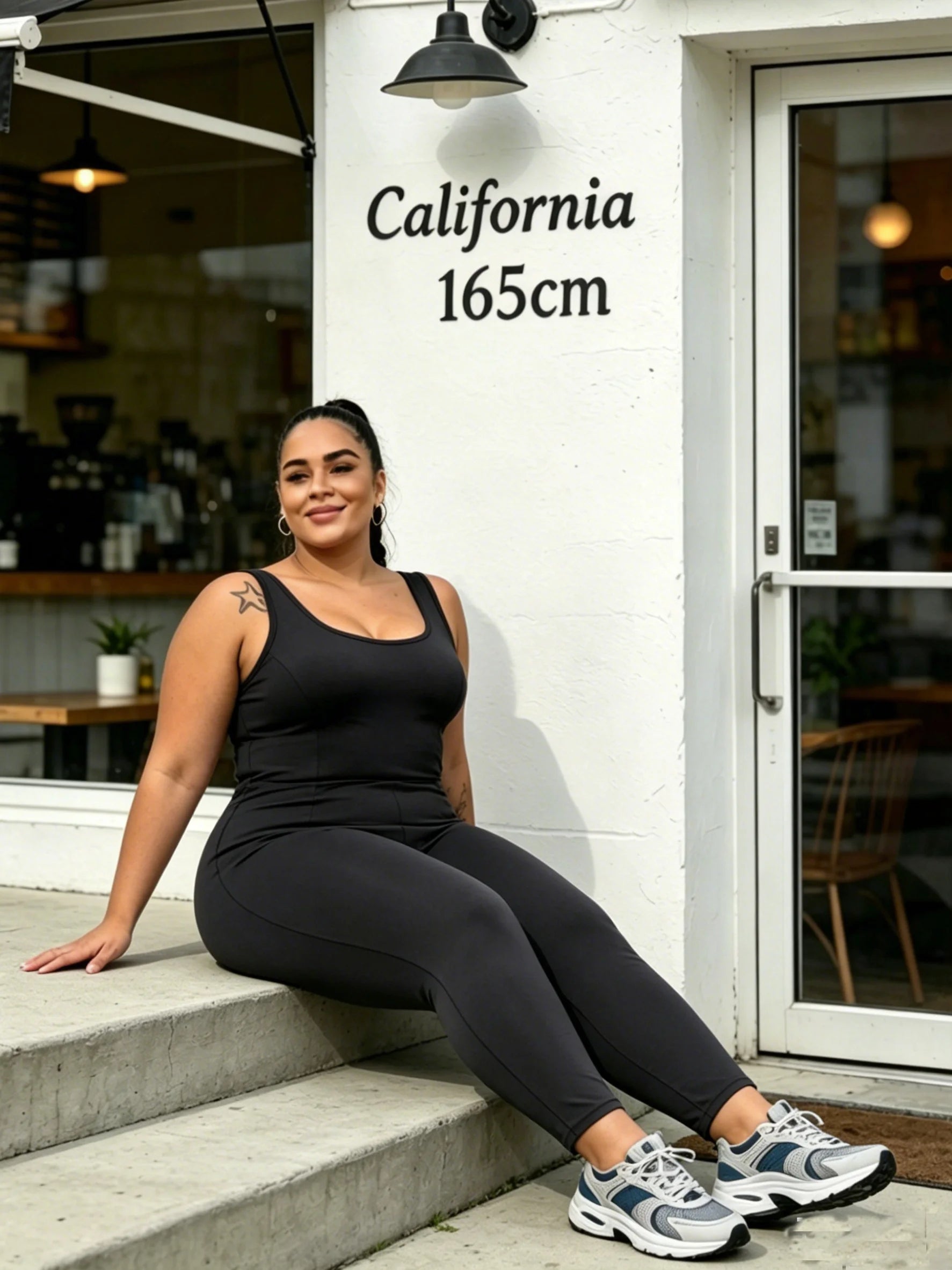 Plus Size Women Workout  Jumpsuit Yoga  Bodycon One Piece Tank Top Leggings Romper Plus Jumpsuit