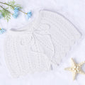 Swim Vacation Beach Plain Color Hollow-Out Knit Cover-Up Shorts, For Summer