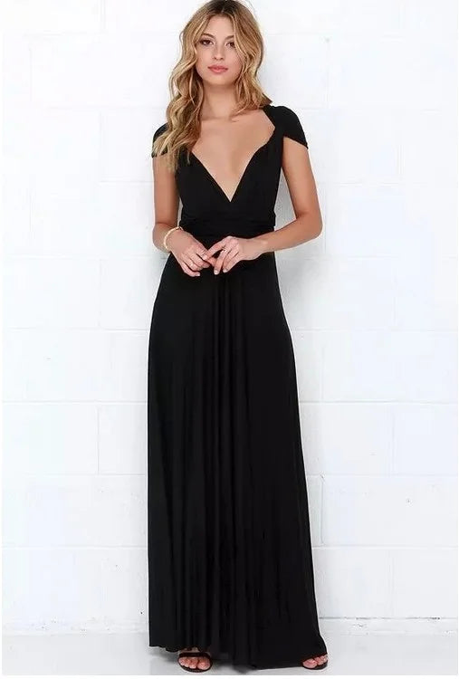 Sexy Women Multiway Wrap Convertible Boho Maxi Club Dress Bandage Long Dress Party Bridesmaids Infinity Longue Femme