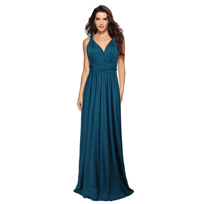 Sexy Women Multiway Wrap Convertible Boho Maxi Club Dress Bandage Long Dress Party Bridesmaids Infinity Longue Femme