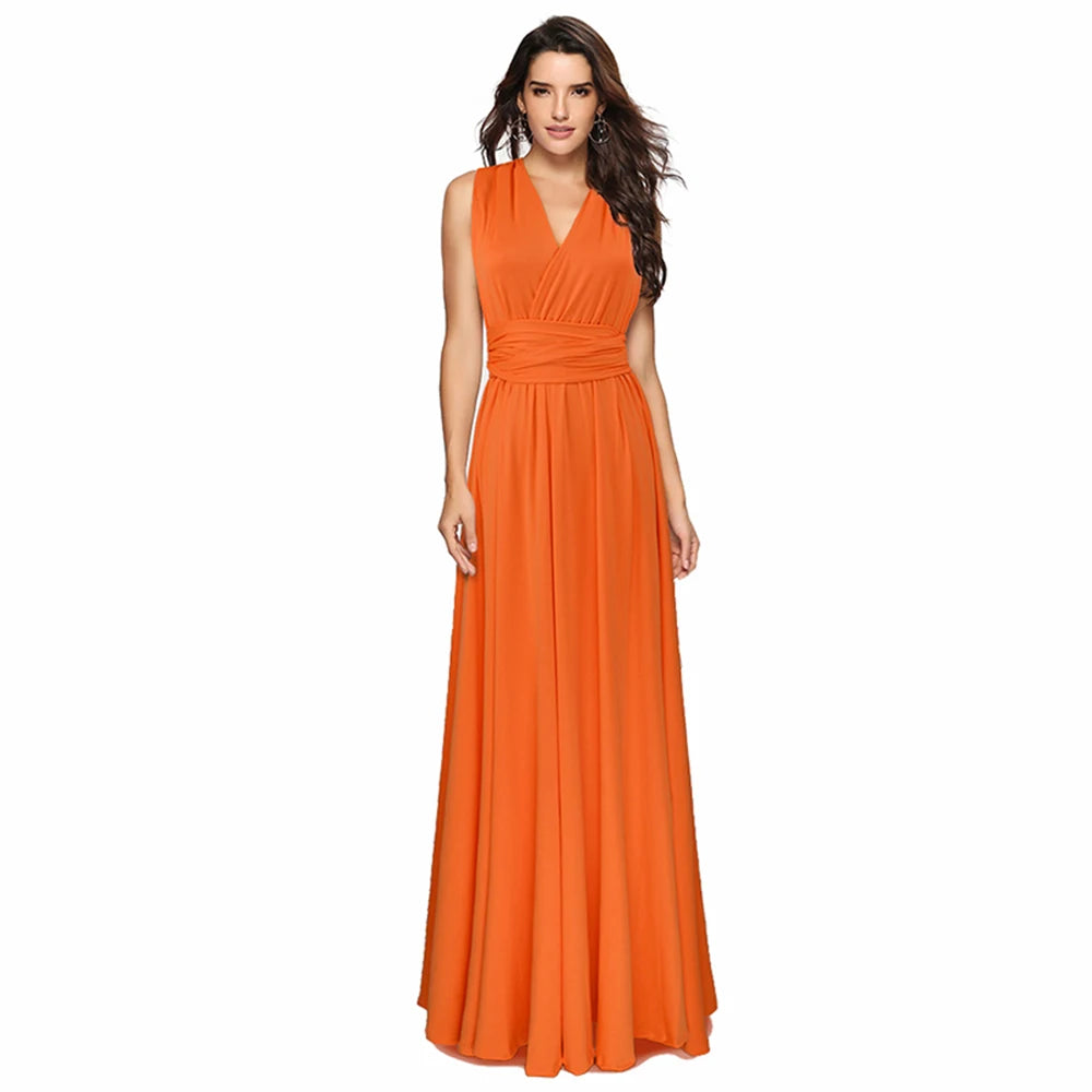 Sexy Women Multiway Wrap Convertible Boho Maxi Club Dress Bandage Long Dress Party Bridesmaids Infinity Longue Femme