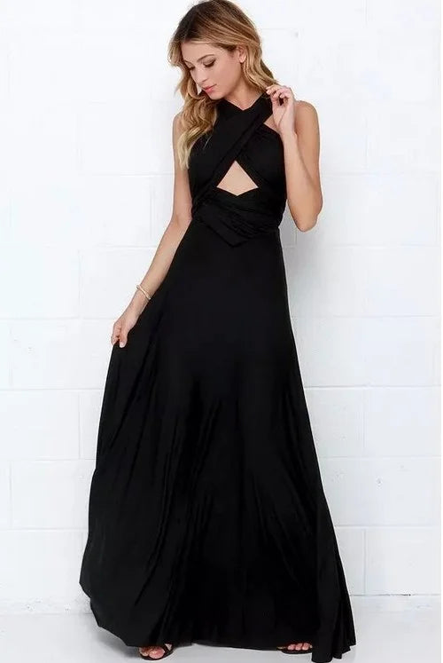 Sexy Women Multiway Wrap Convertible Boho Maxi Club Dress Bandage Long Dress Party Bridesmaids Infinity Longue Femme