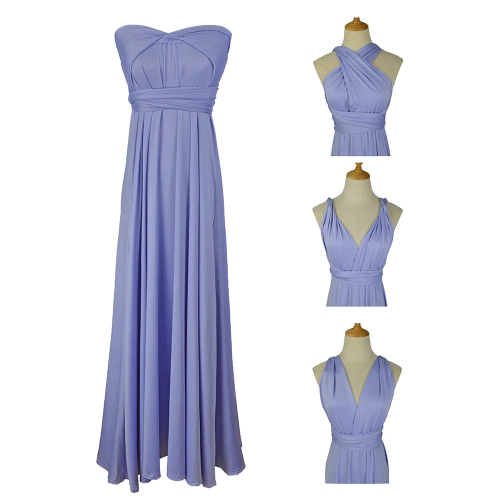 Sexy Women Multiway Wrap Convertible Boho Maxi Club Dress Bandage Long Dress Party Bridesmaids Infinity Longue Femme