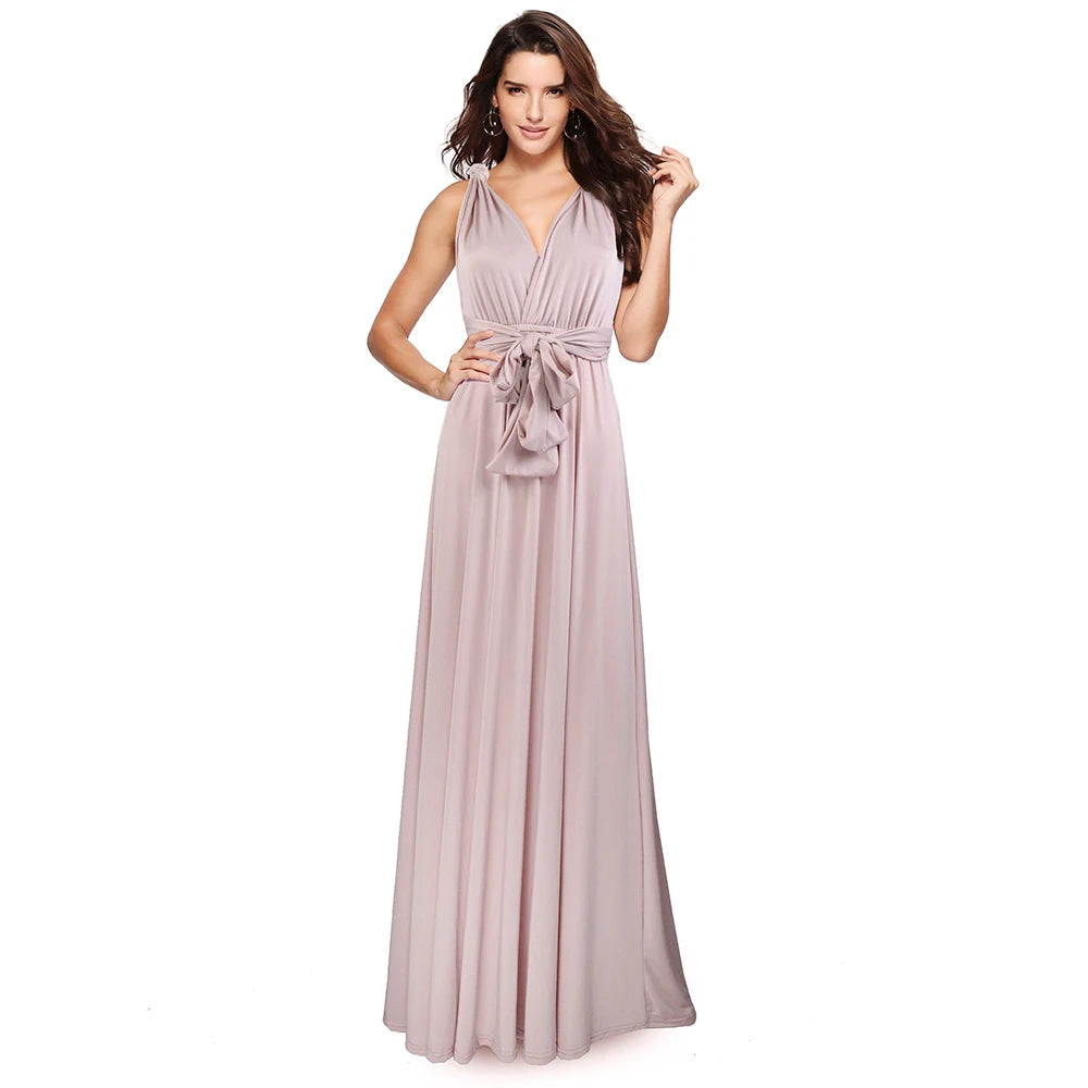 Sexy Women Multiway Wrap Convertible Boho Maxi Club Dress Bandage Long Dress Party Bridesmaids Infinity Longue Femme
