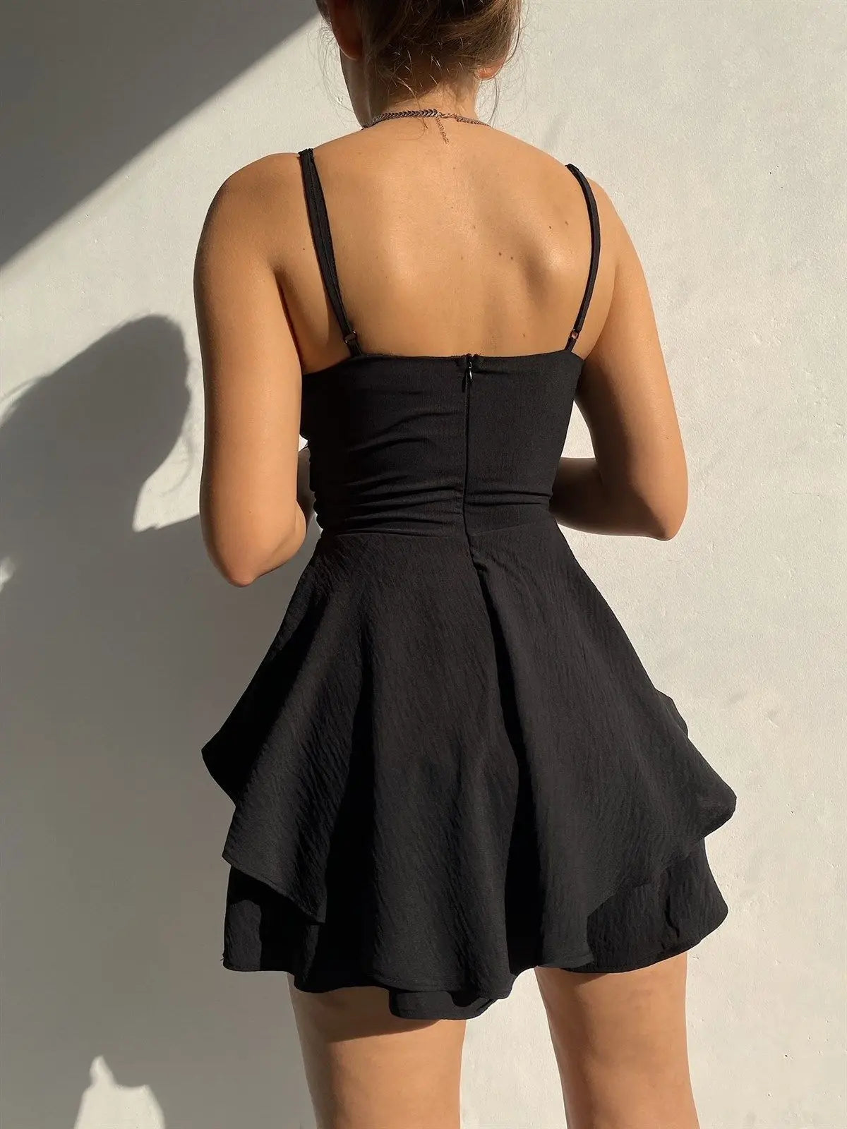 2026 Slim Suspender Strap Sexy Jumpsuits Y2k Ruffles Rompers Summer Casual Threaded Slip Playsuits Female Elegant Skirt Pants