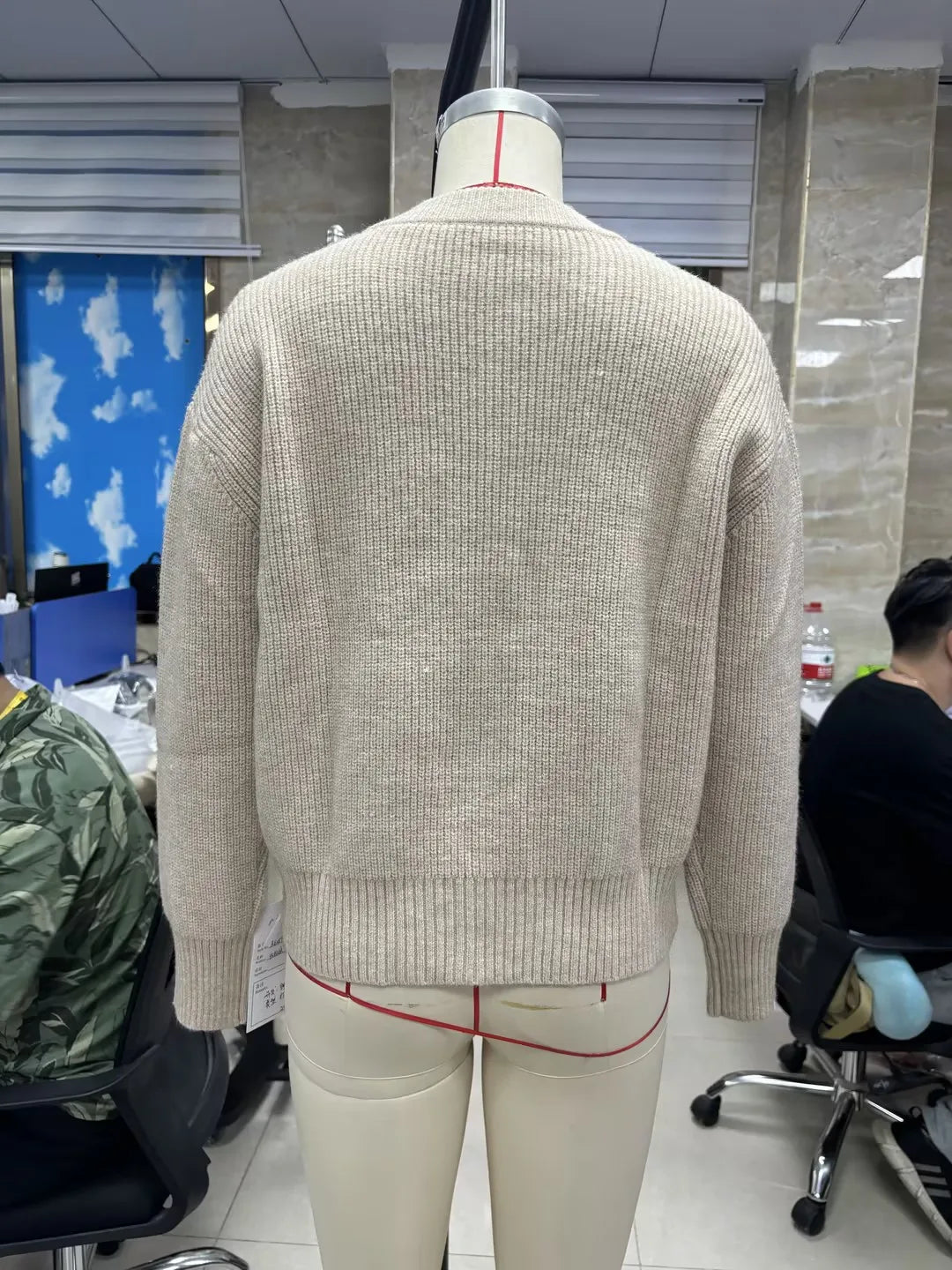 Women's Zip Up Knit Sweater Casual Long Sleeve Mock Neck Open Front Cardigan Winter Fall Outwear Coat Fashion Streetwear