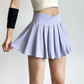 Sports short skirt women summer anti-walk yoga pants running fitness clothes quick dry breathable high waist pleated skirt