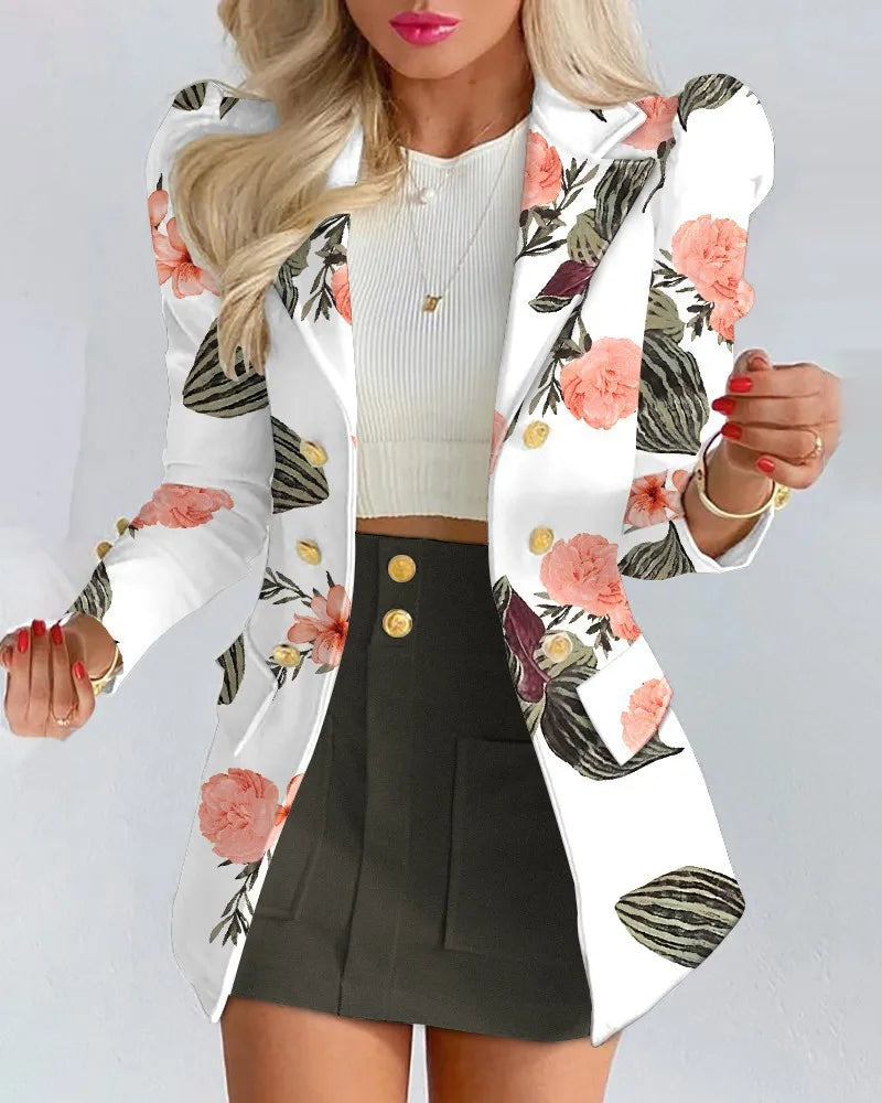 2026 Spring/Summer New Women's Clothing Style Slimming Short Skirt Two Piece Suit Set New in Matching Sets