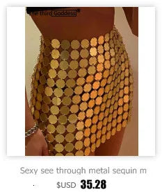 Sexy see through metal corset Crop top women 2026 summer halter night Club beach party tank top rave outfits cropped womens Tops