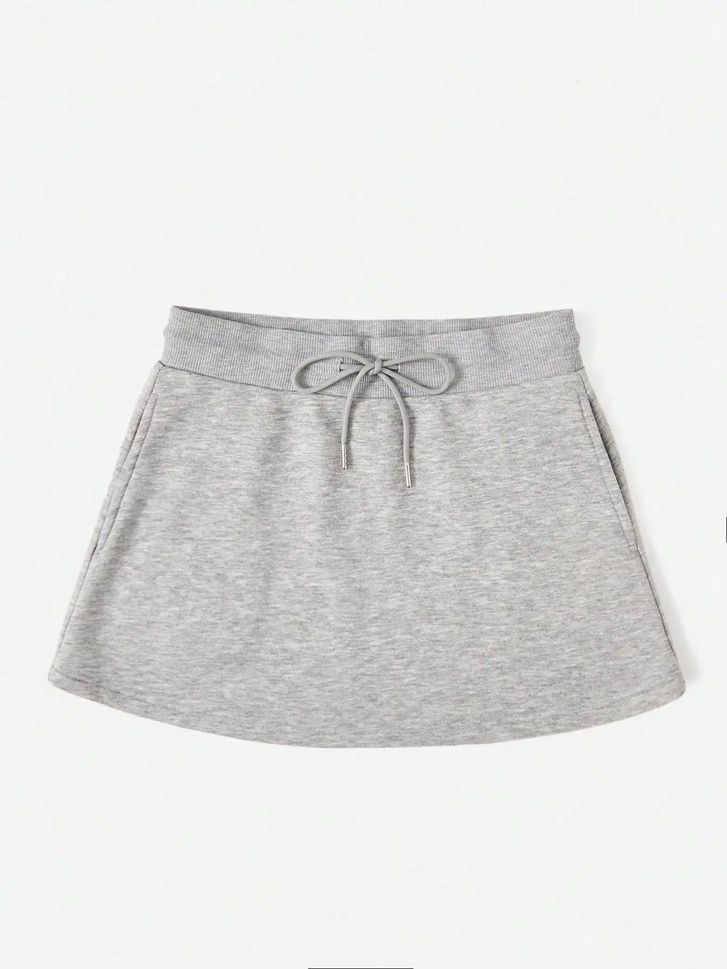 Women's mini short skirt casual drawstring high-waisted short style sportswear dress
