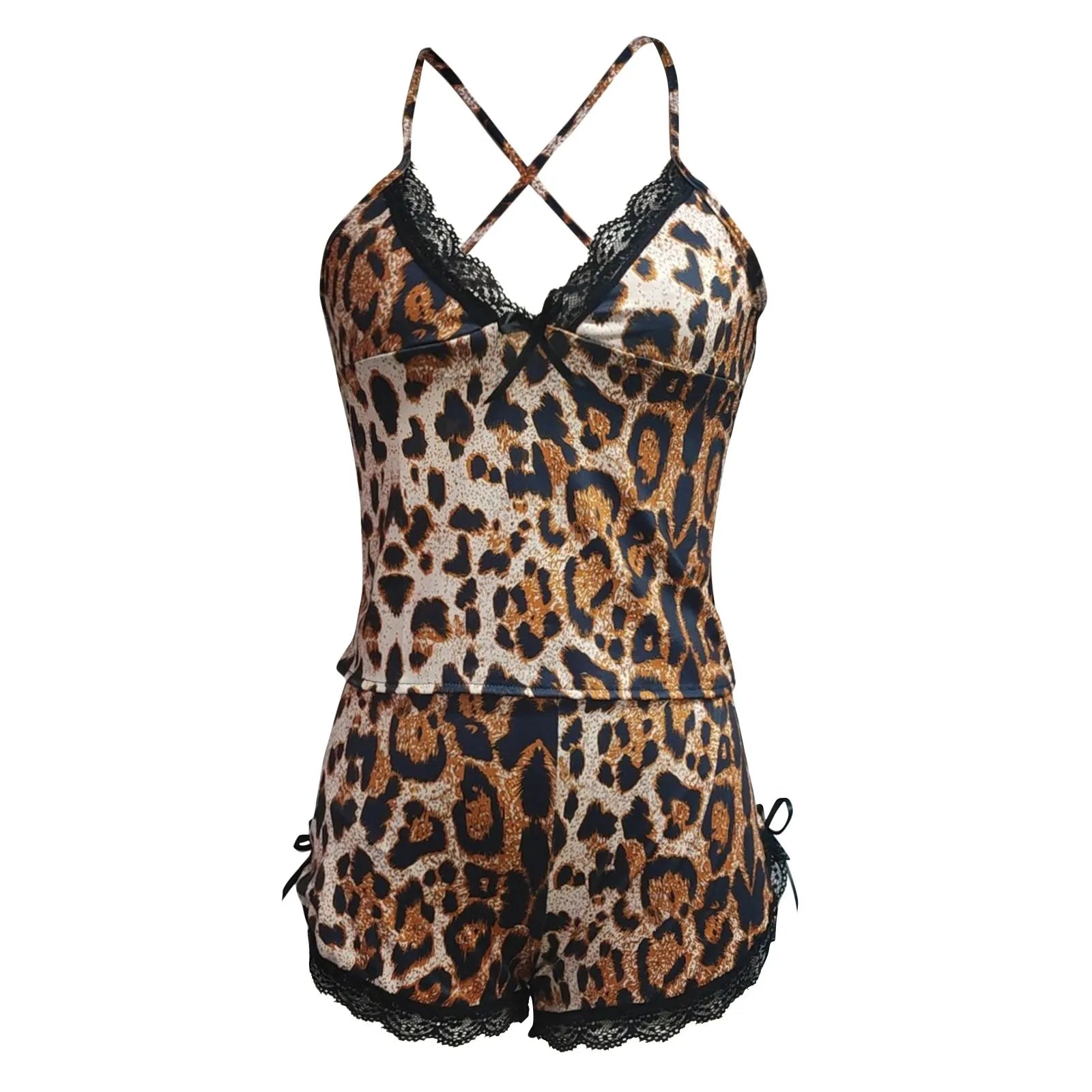 Women Sexy Lace Corset Lingerie Sleepwear Sleeveless Soft V-Neck Suspenders Pajamas Available In Multiple Colors