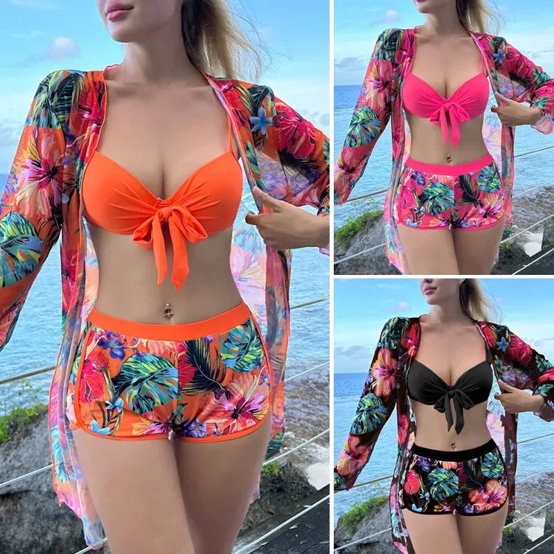 Print Separate Swimsuits Tankini Set Female Swimwear 2026 Sports Beach Wear Two-Piece Bathing Suit Pool Women Swimming Suit