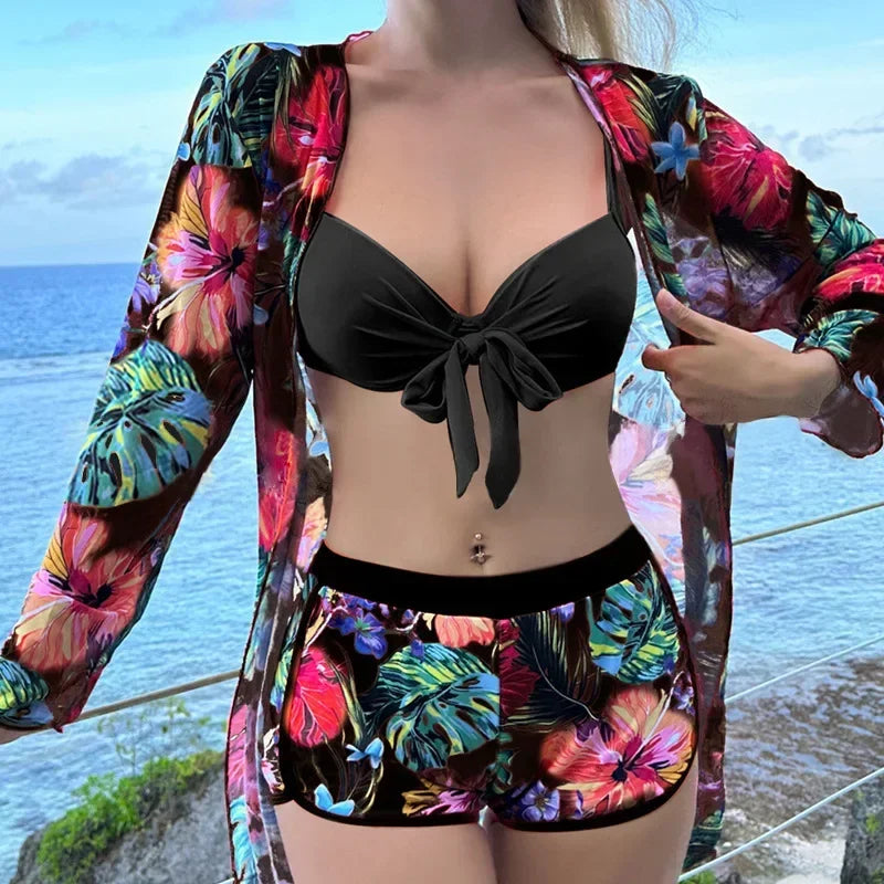 Print Separate Swimsuits Tankini Set Female Swimwear 2026 Sports Beach Wear Two-Piece Bathing Suit Pool Women Swimming Suit