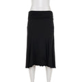 SUCHCUTE Basic Solid Folds Low-Waisted Midi Skirts Chic Black Slim Skirts  Lady Party Bottoms Summer All match Clothes Coquette