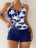 Tankini Two Piece Swimsuit Women 2026 Printed Swimwear Female Bathers Bathing Swimming Swim Suit Beach Wear XXL