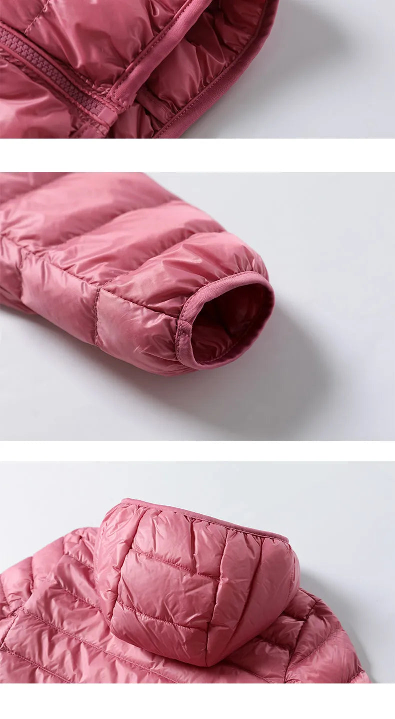 Down Jacket Women Coat Autumn Winter Jackets For Girls Warm Quilted Parka Ladies And Light Female Ultralight Hooded Plus Size