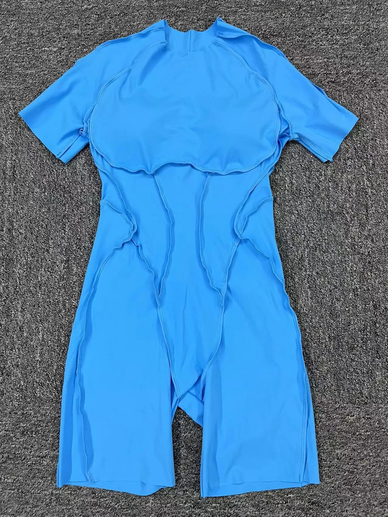 2026 Pad Nylon Women Bodysuit Fitness Yoga Set Splicing Exposed V Butt One-Piece Shorts Set Gym Sports Push Up Cycling Jumpsuit