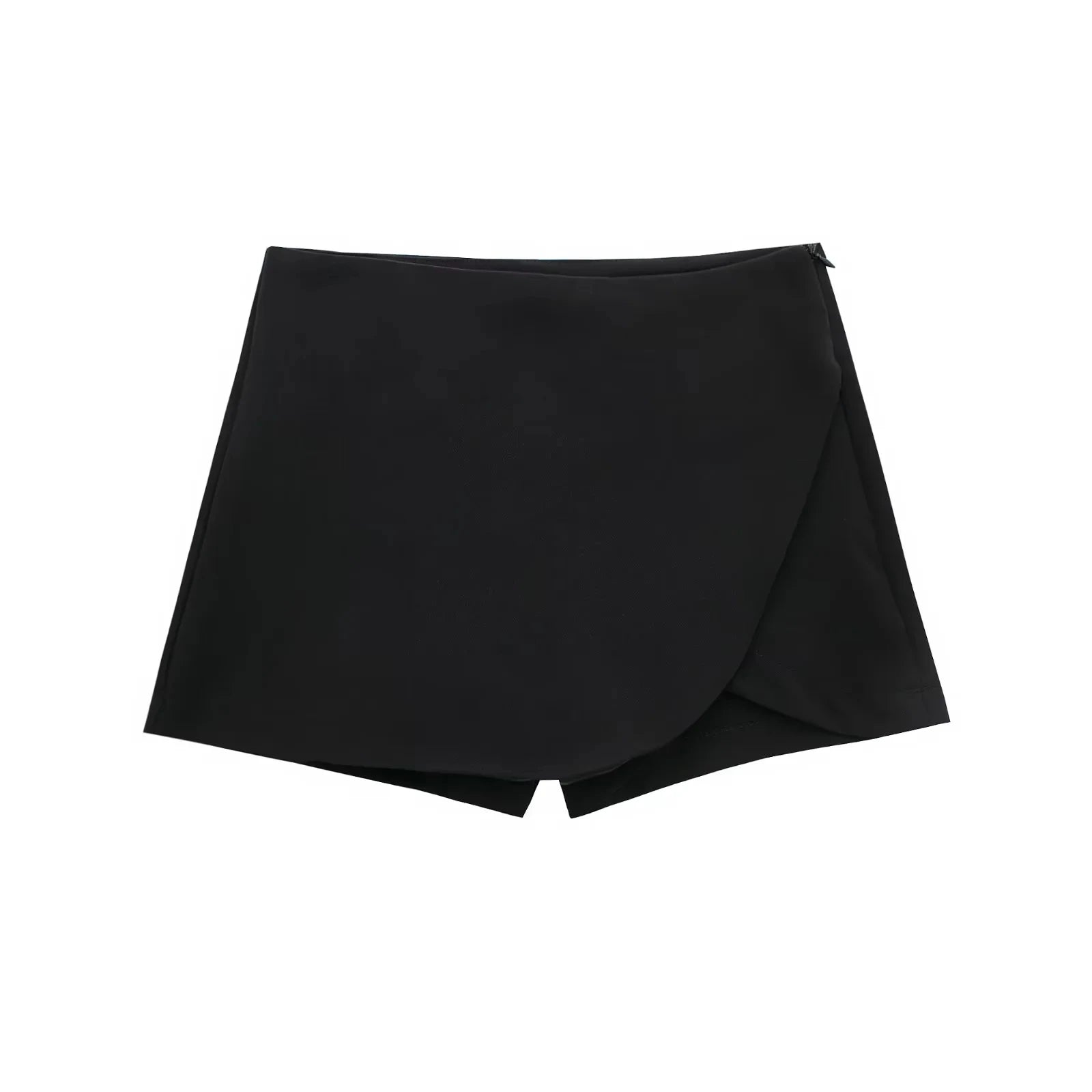 HXAO Women's Skirt Shorts Summer Beige Black Skirt Pants Woman Office High Waist Skort For Women Asymmetrical Pink Brown Skirt